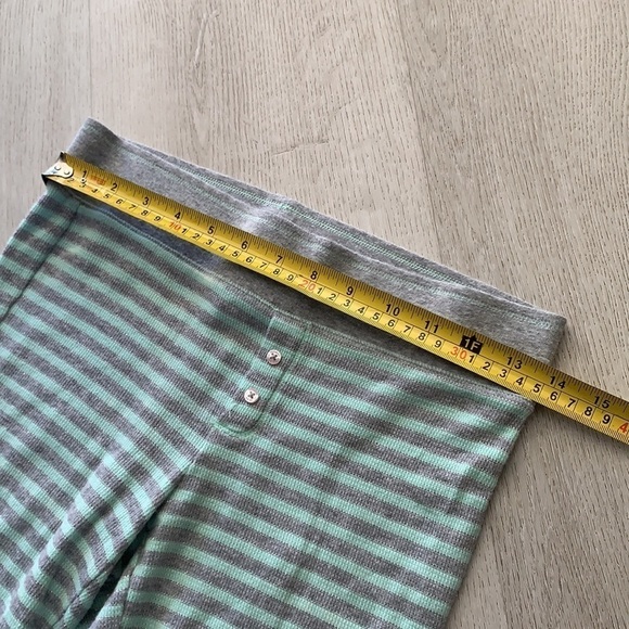 Victoria’s Secret Termal PJ’s teal gray metallic shimmer size XS cozy sleep - Picture 11 of 16